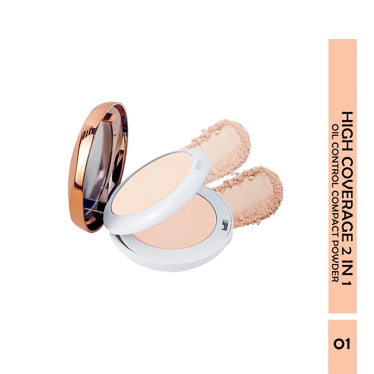 Maliao High Coverage 2-in-1 Oil-Control Compact Powder